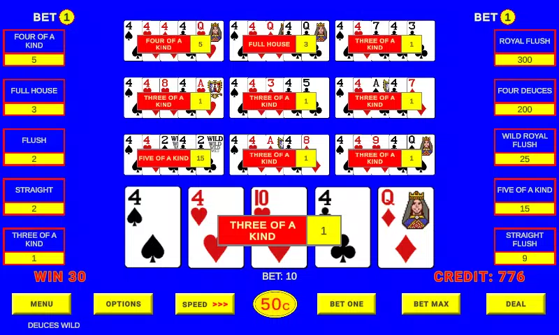 Video Poker Multi Hand Classic Screenshot1