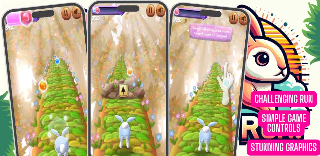 Bunny Rabbit Runner: Hop Run! Screenshot1
