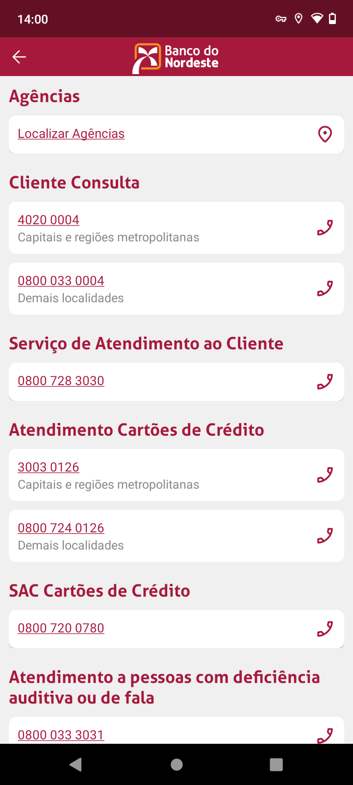 Banco do Nordeste Mobile Screenshot4