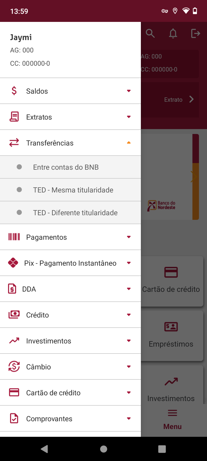 Banco do Nordeste Mobile Screenshot3