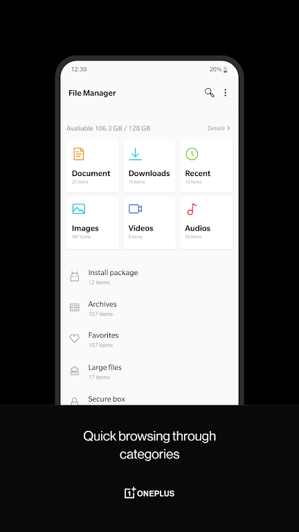 OnePlus File Manager Screenshot1