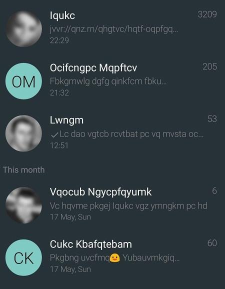 YAATA SMS Screenshot1
