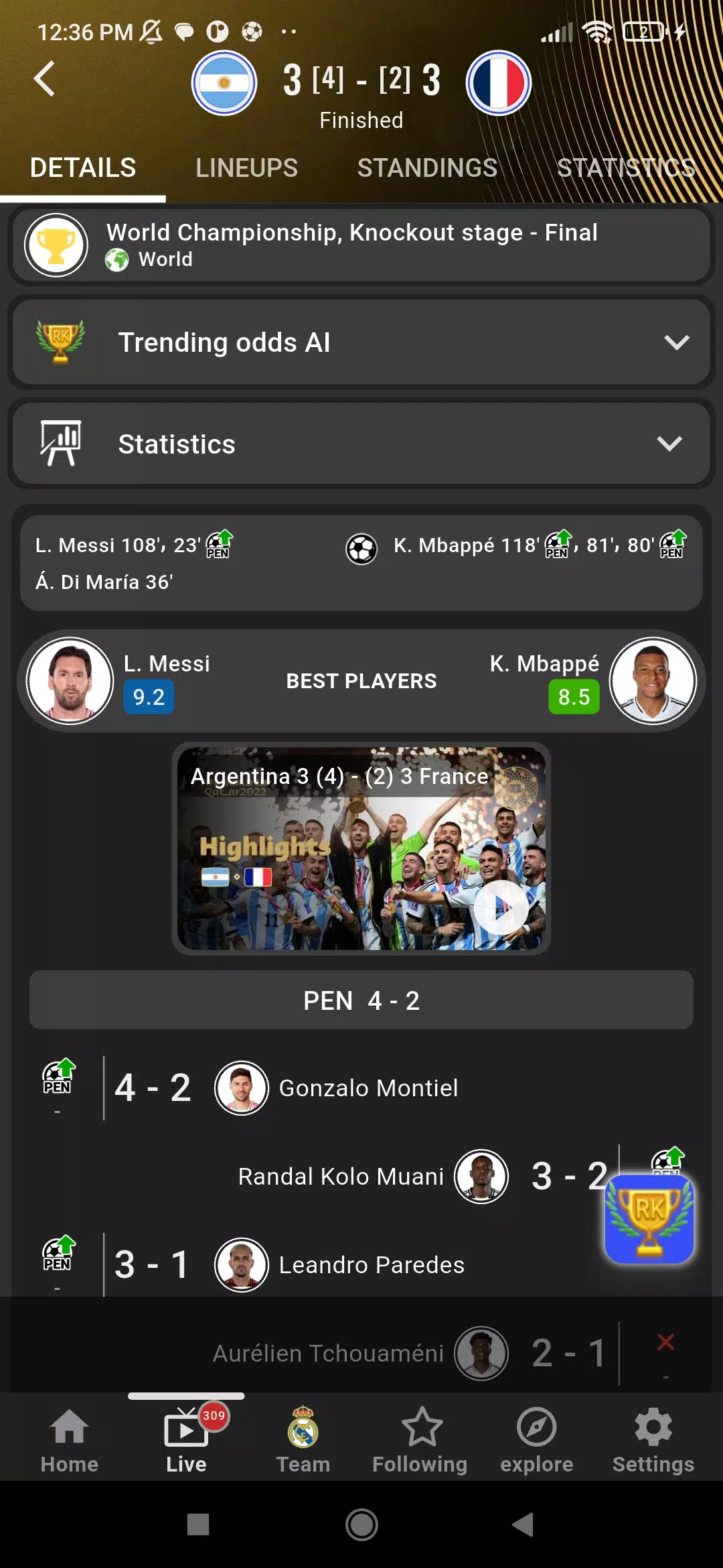 Broscores Screenshot3
