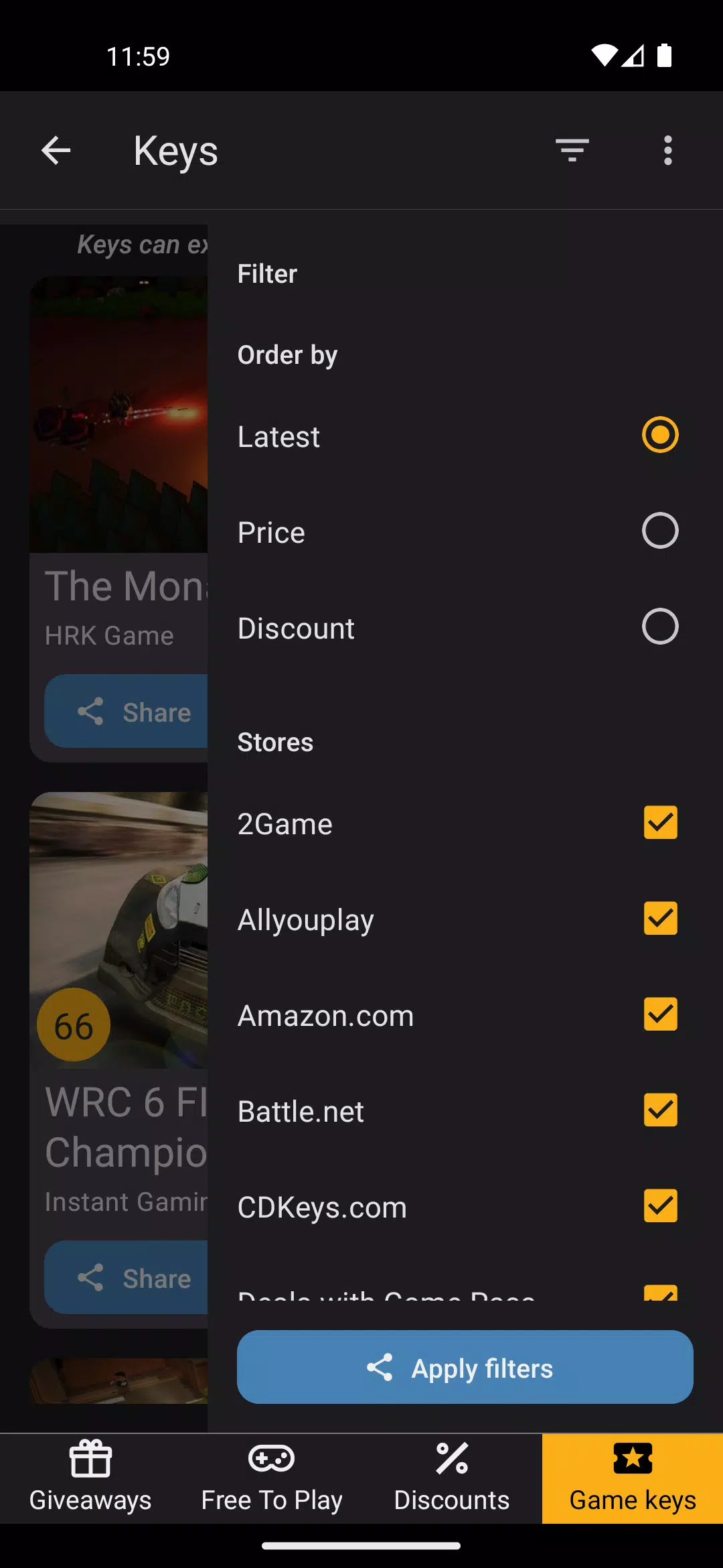 Freebie Game Deals Radar Screenshot1