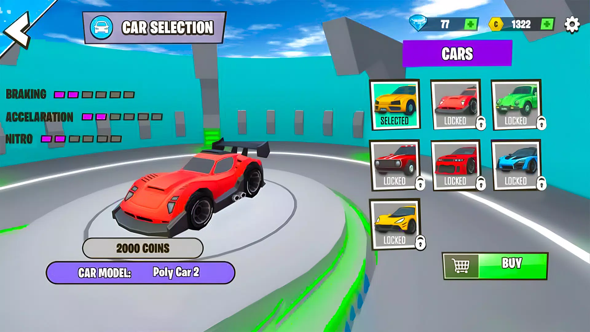 PolyCars: City Racing Car Game Screenshot5