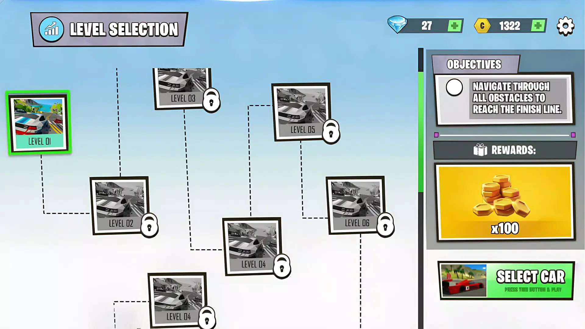 PolyCars: City Racing Car Game Screenshot4