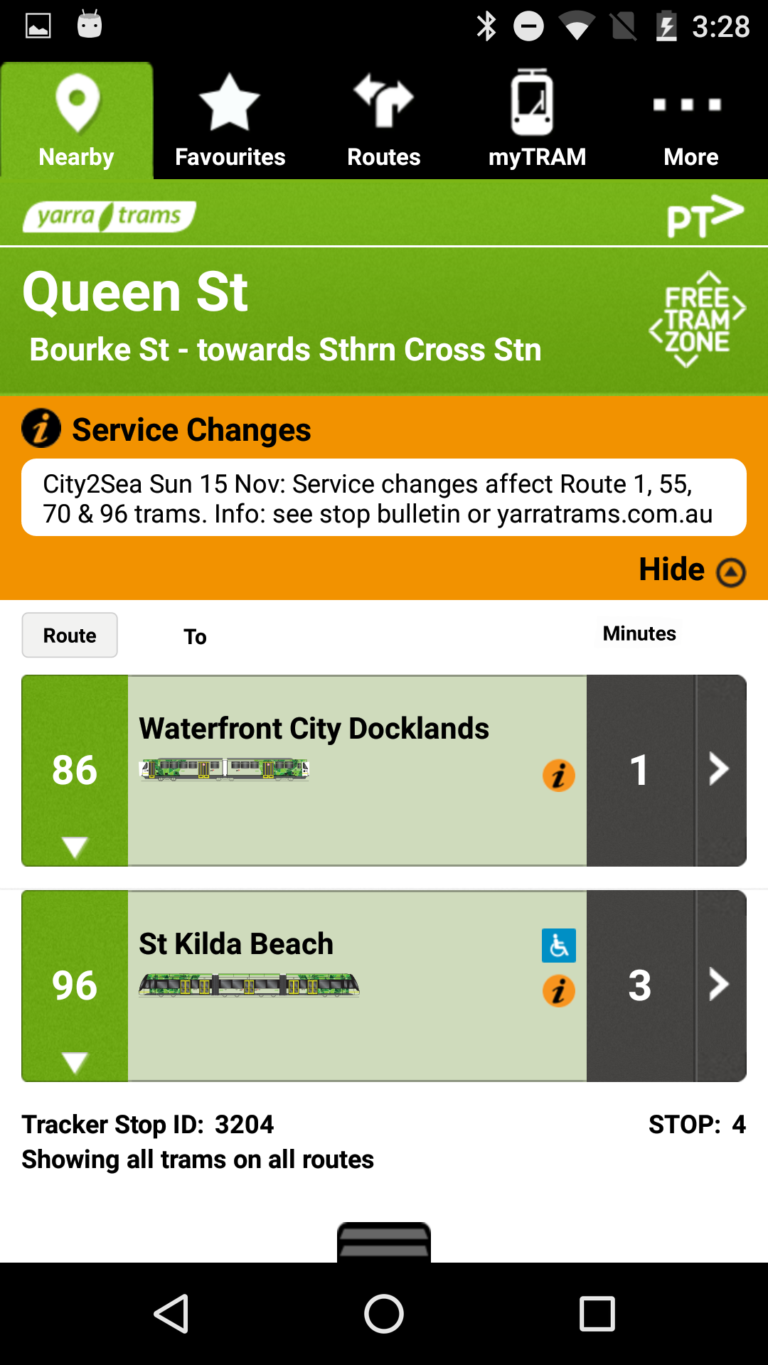 tramTRACKER Screenshot1