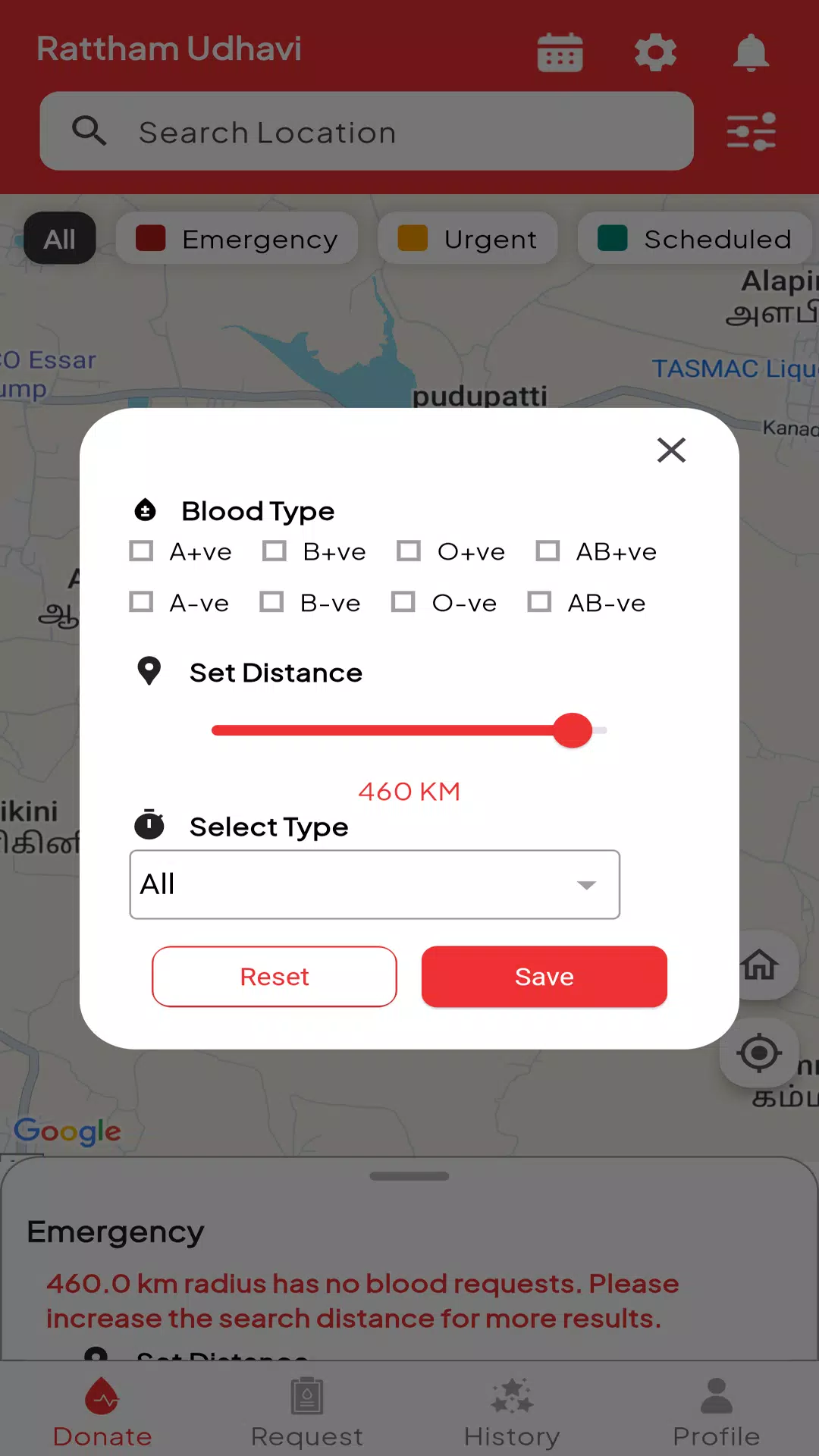Raththam Blood Donation App Screenshot7