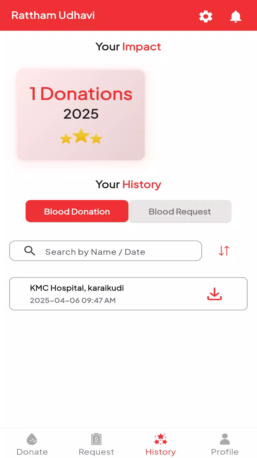 Raththam Blood Donation App Screenshot8