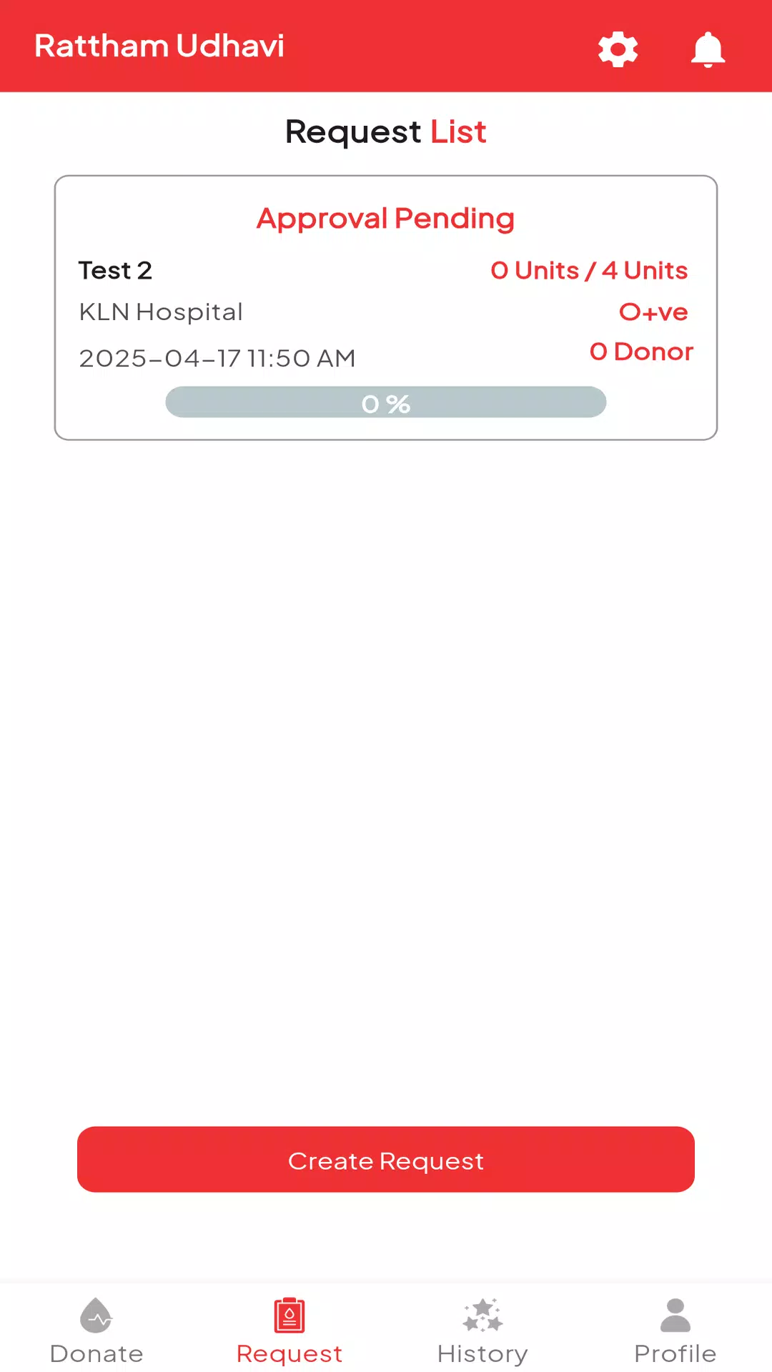 Raththam Blood Donation App Screenshot2