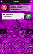 Neon Pink GO Keyboard Screenshot3