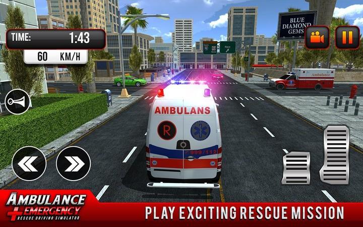 911 Ambulance City Rescue Game Screenshot2