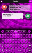 Neon Pink GO Keyboard Screenshot1