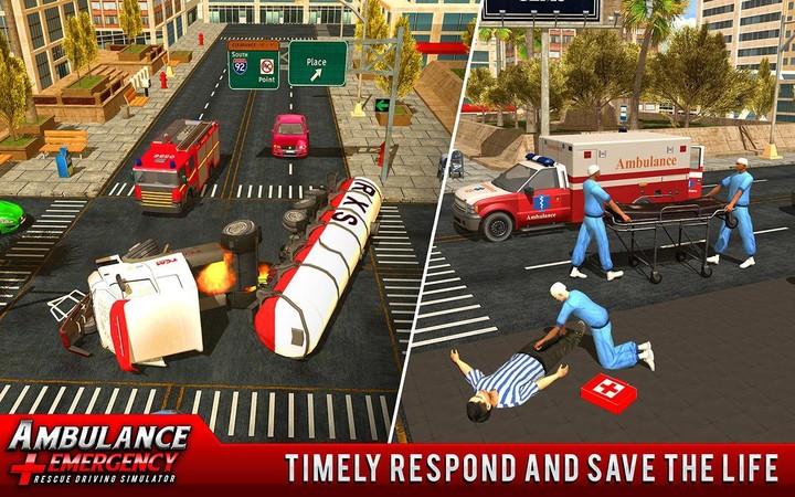 911 Ambulance City Rescue Game Screenshot5