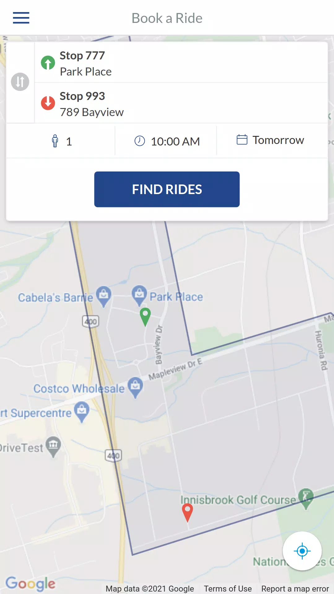 Barrie TOD Screenshot3