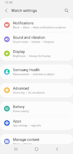 Galaxy Wearable Screenshot5