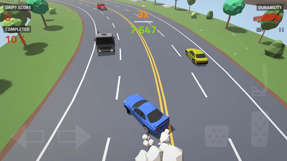 Polygon Drift: Traffic Racing Screenshot3