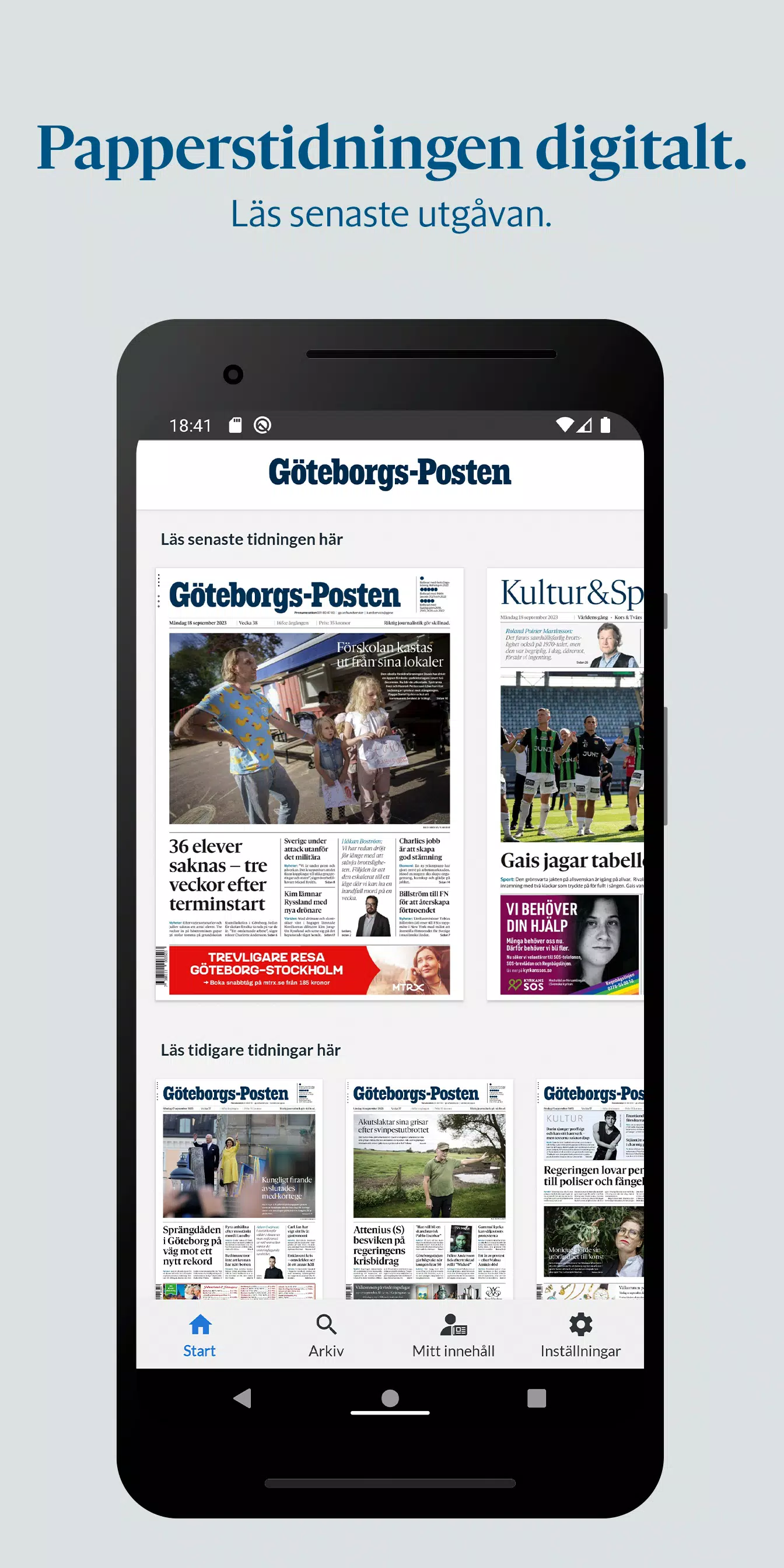 Göteborgs-Posten e-tidning Screenshot1