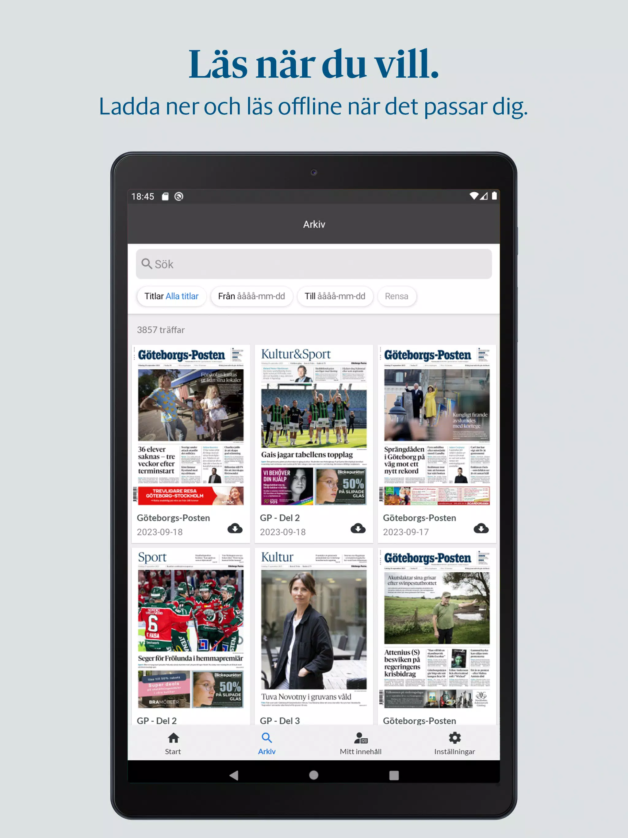 Göteborgs-Posten e-tidning Screenshot6