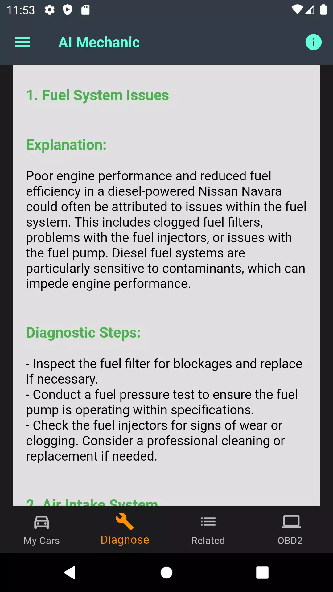 AI Mechanic Screenshot1