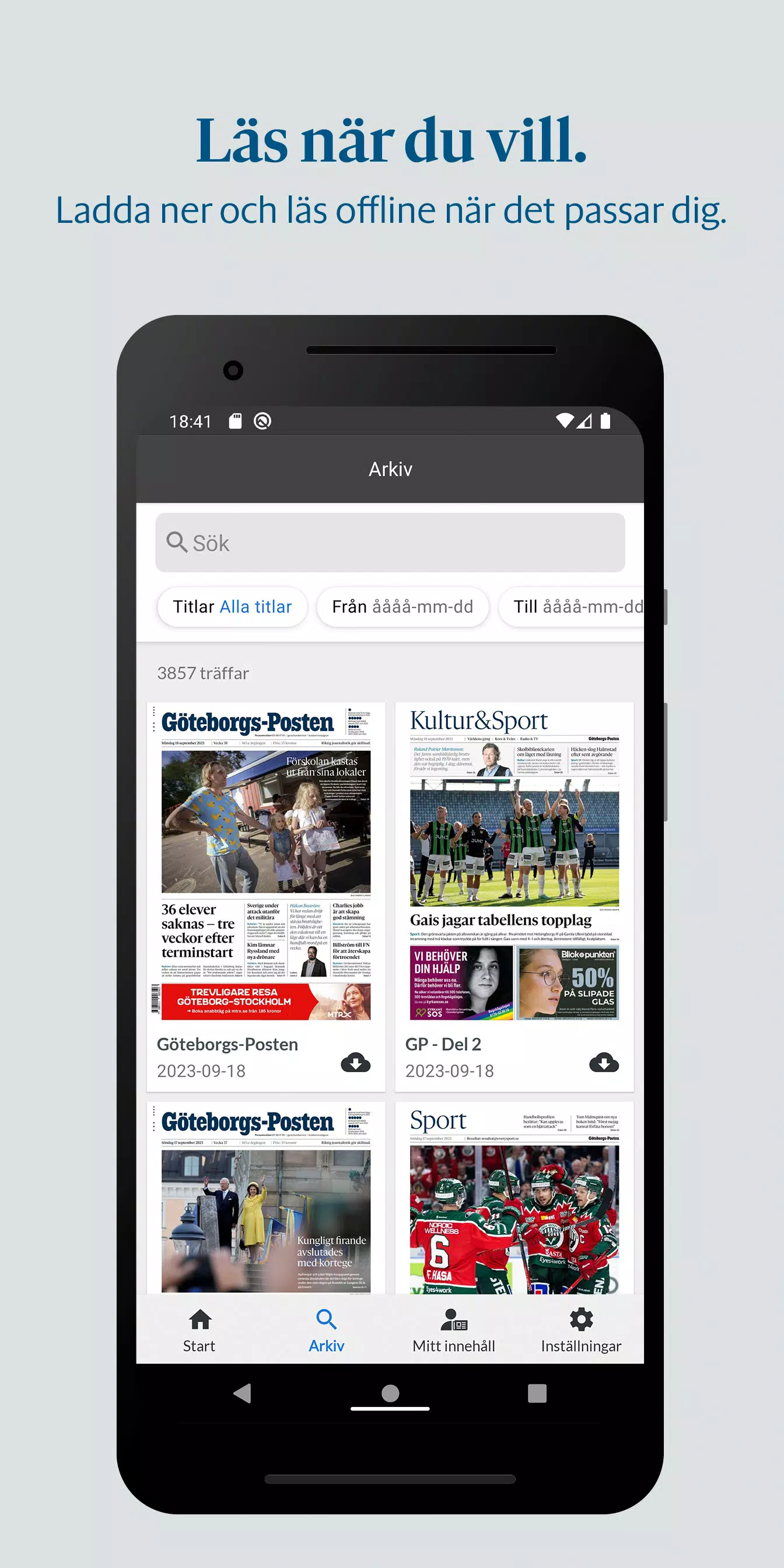 Göteborgs-Posten e-tidning Screenshot2