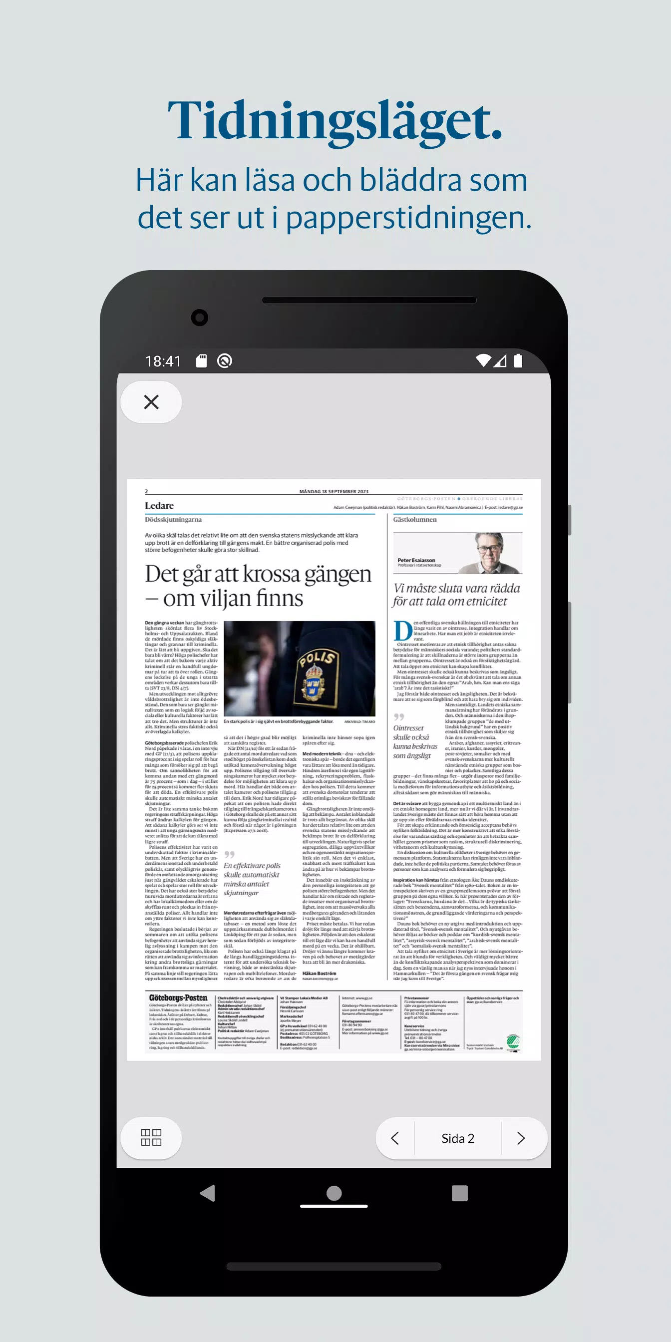 Göteborgs-Posten e-tidning Screenshot3