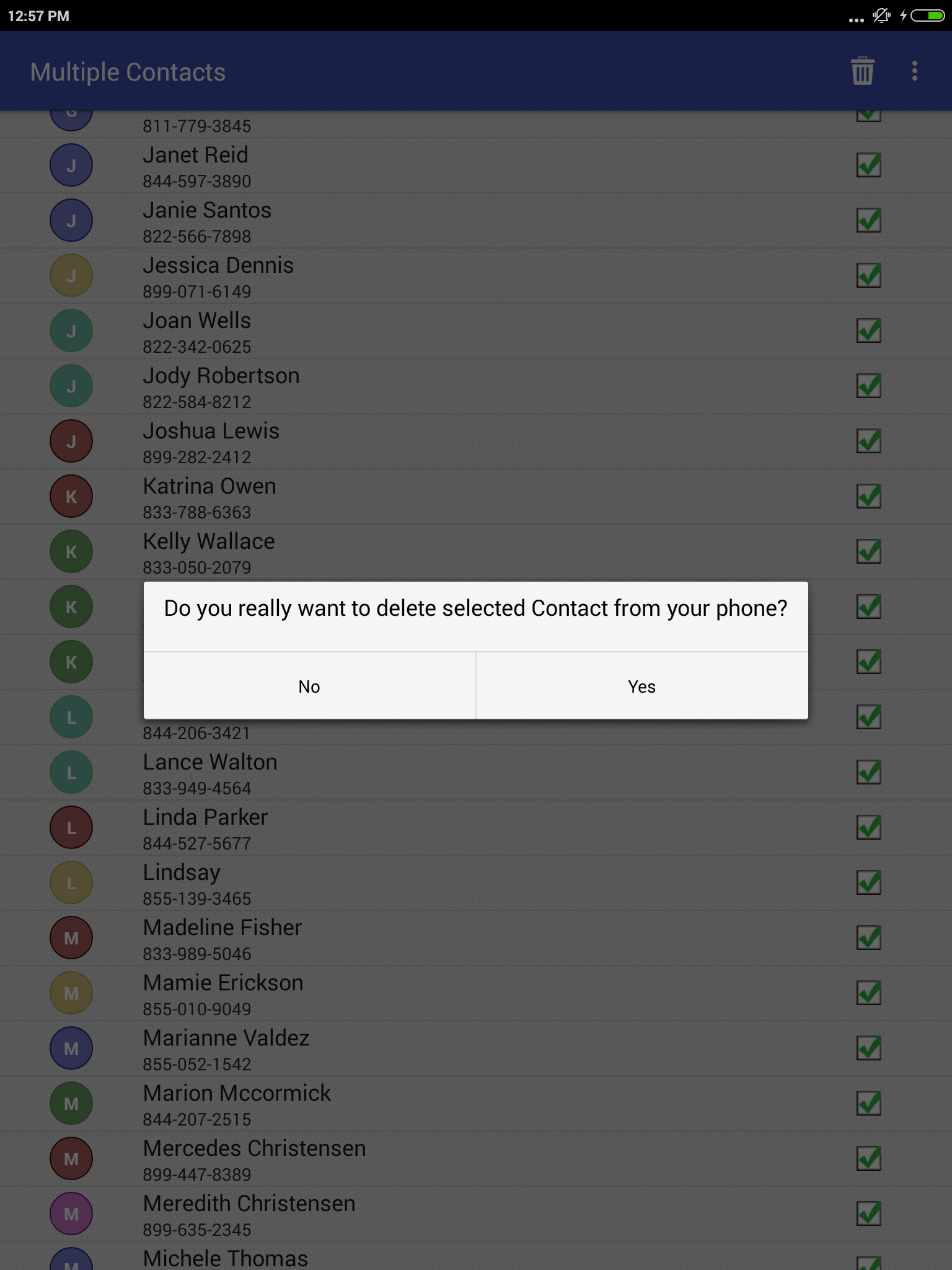 Delete all Phonebook Contacts Screenshot12