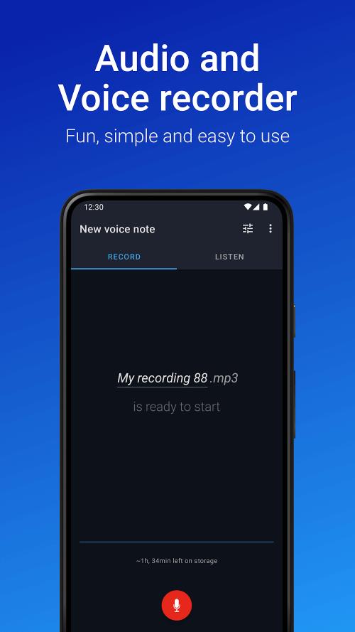 Easy Voice Recorder Screenshot1