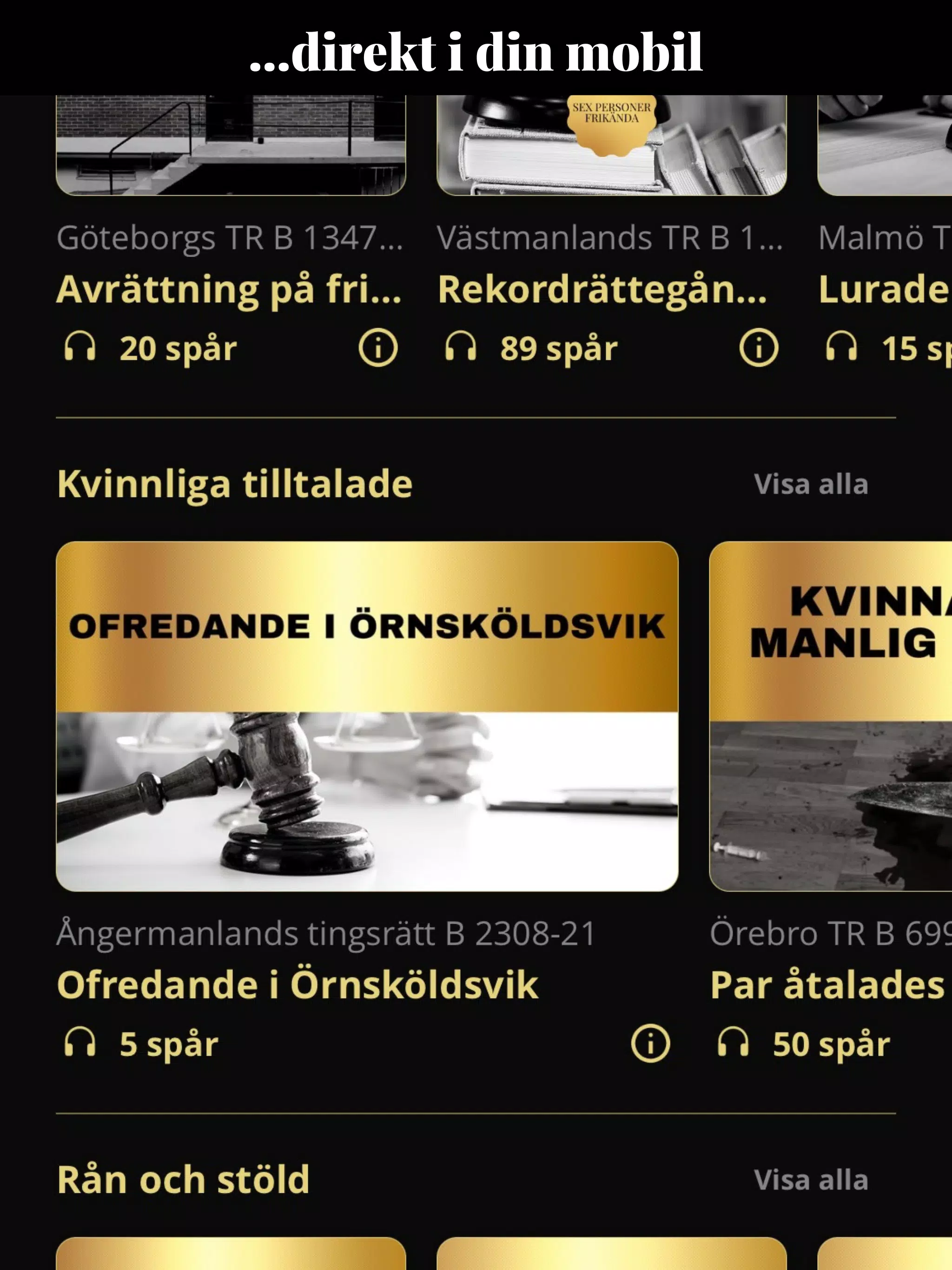 Rättegångsappen Screenshot7