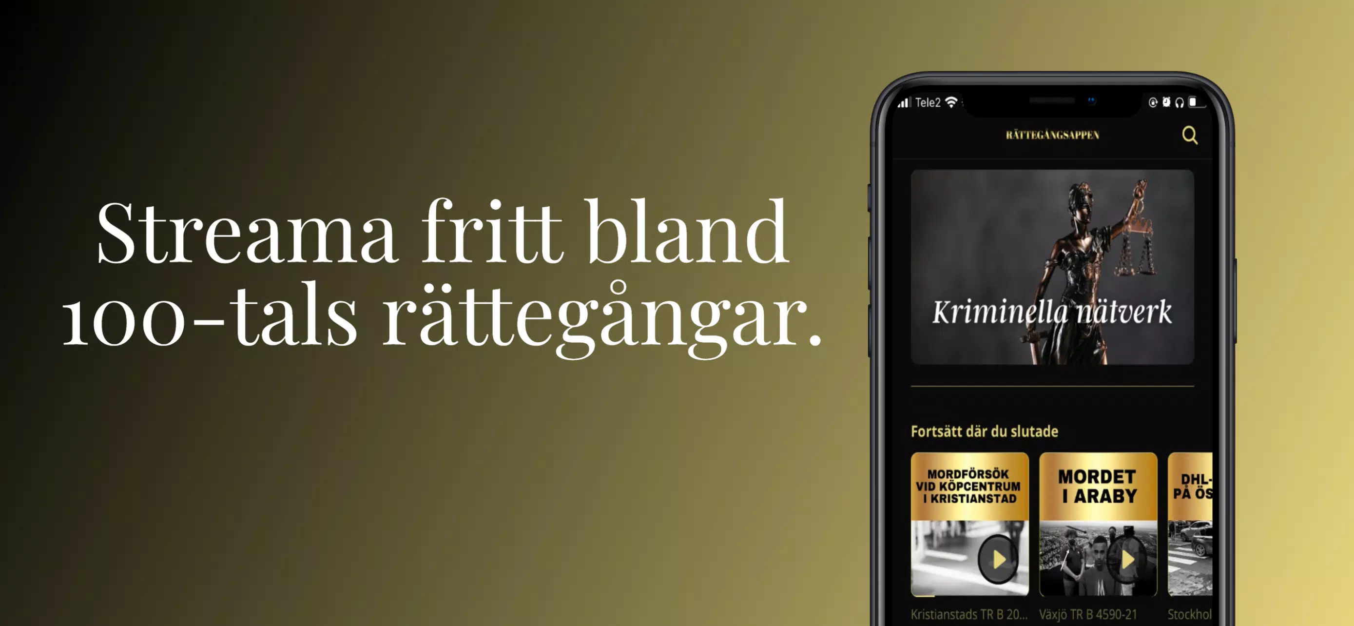 Rättegångsappen Screenshot1
