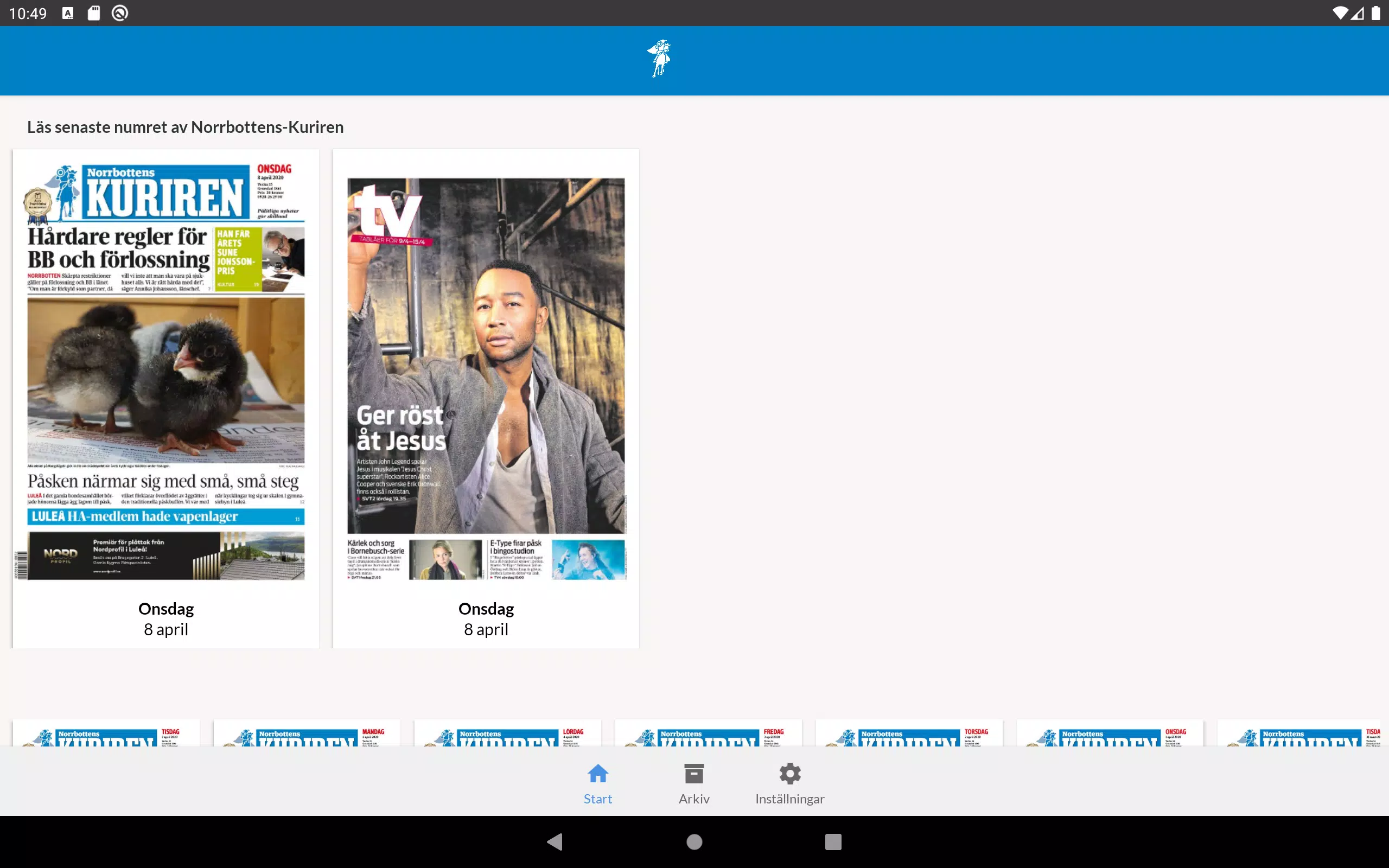 E-tidning Kuriren Screenshot5
