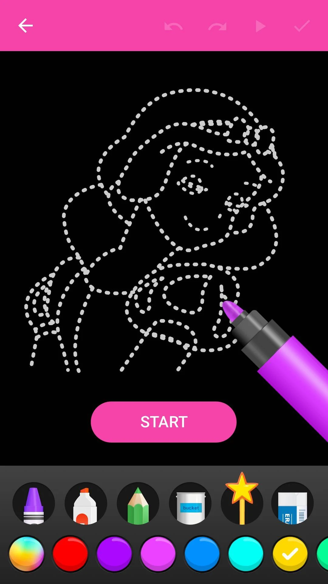 Learn To Draw Glow Princess Screenshot2