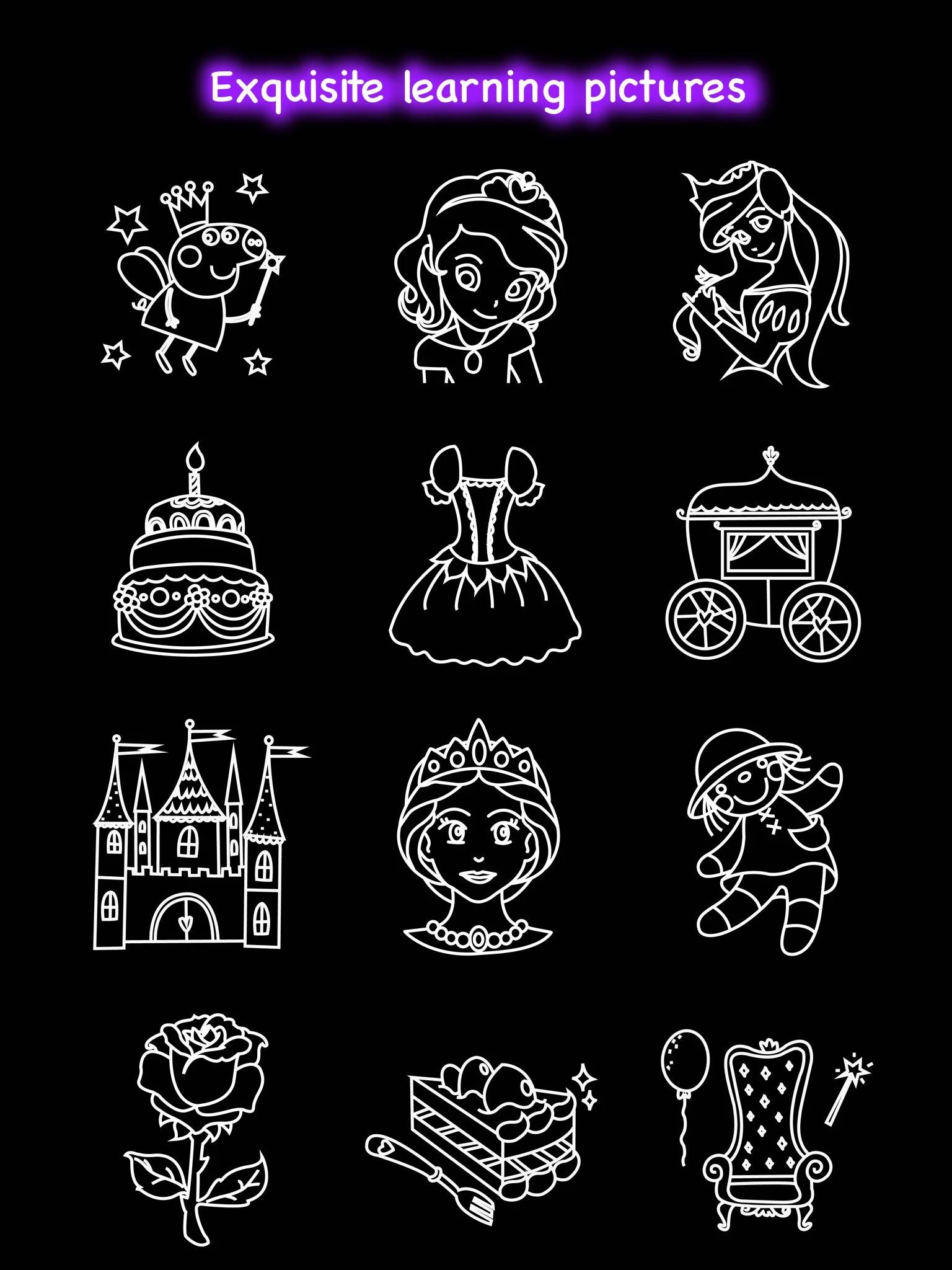 Learn To Draw Glow Princess Screenshot16