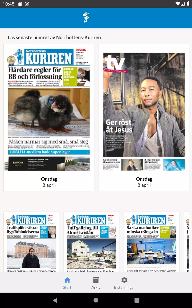E-tidning Kuriren Screenshot3