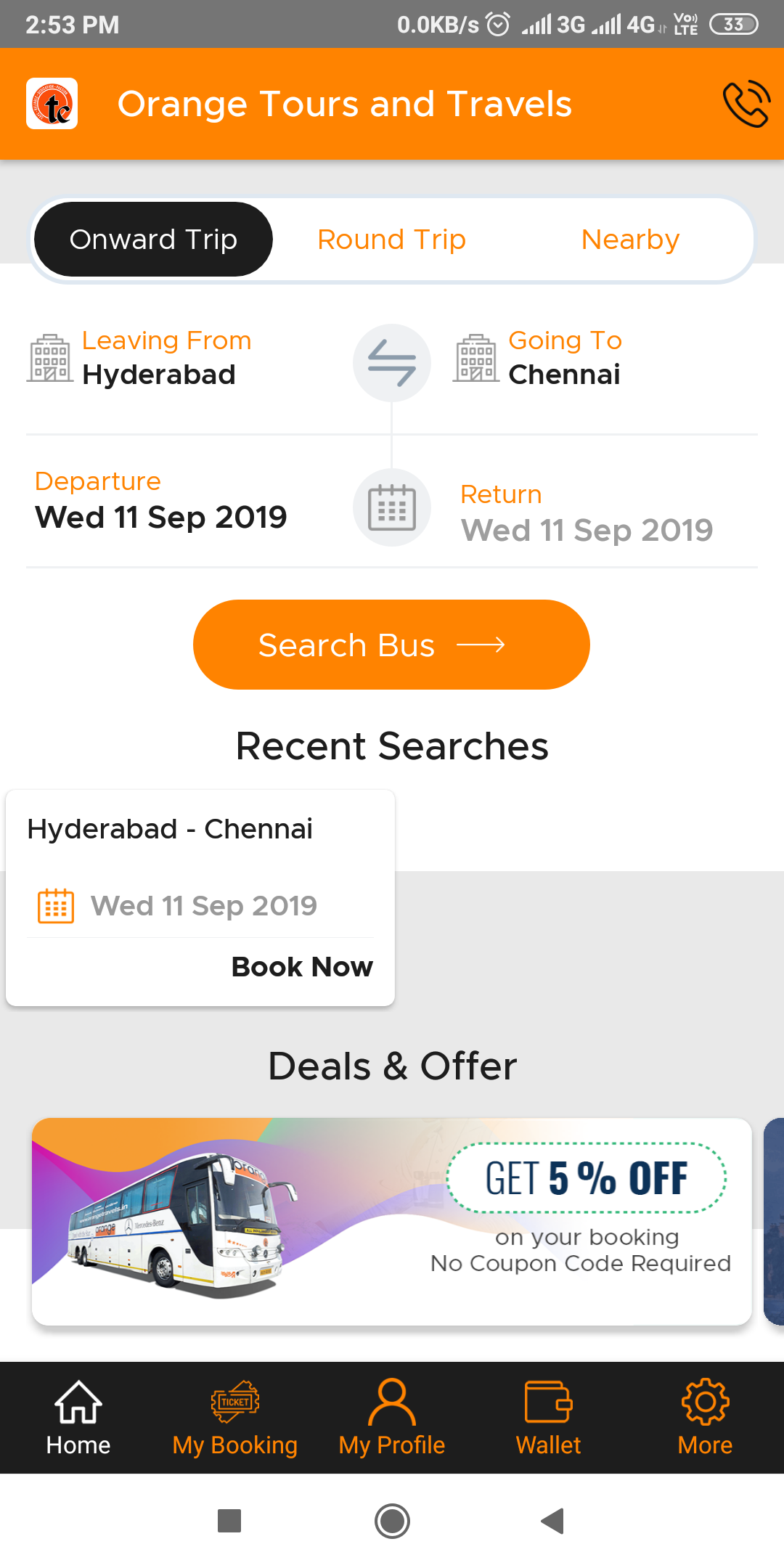 Orange Tours & Travels Screenshot2