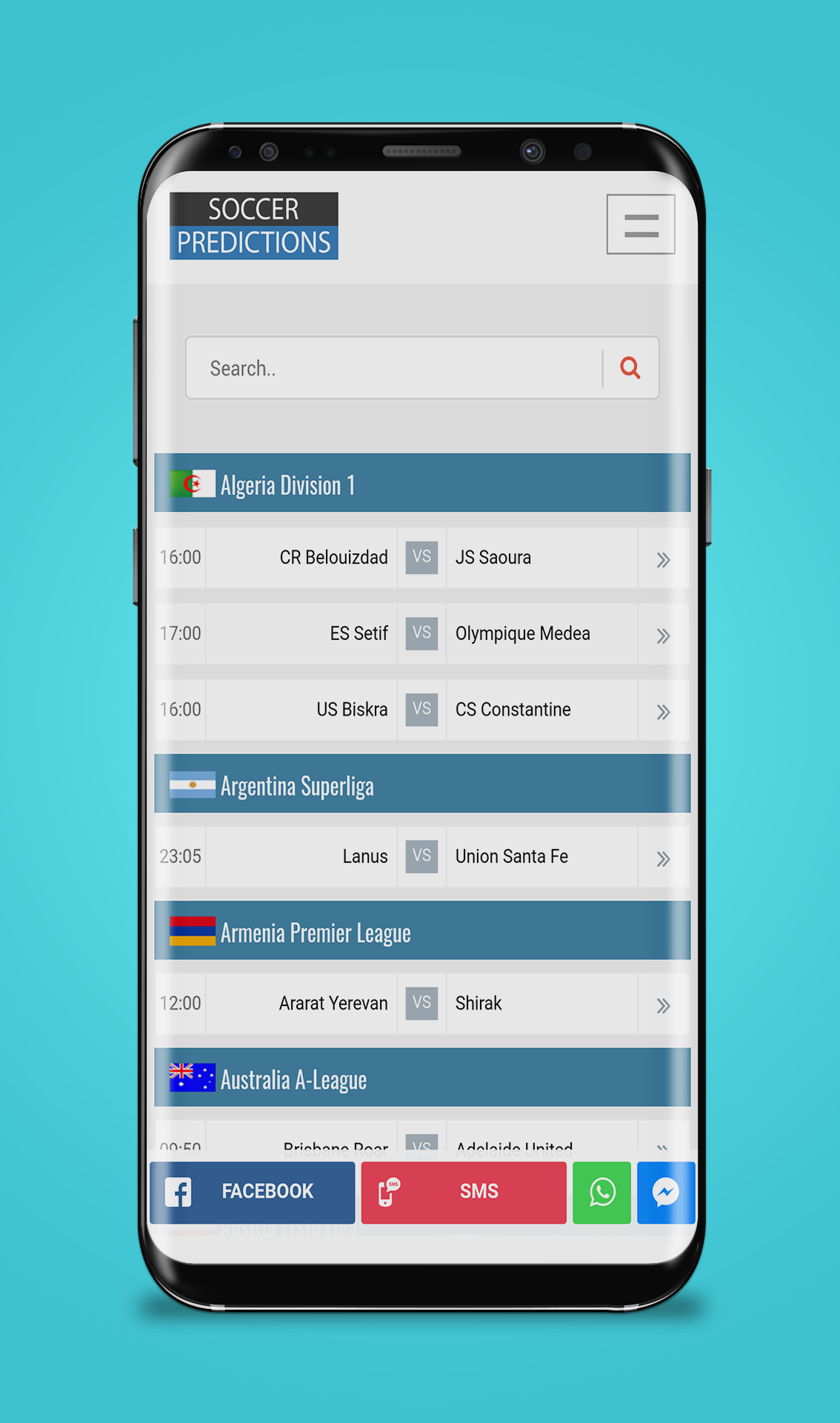 Soccer Predictions Screenshot2