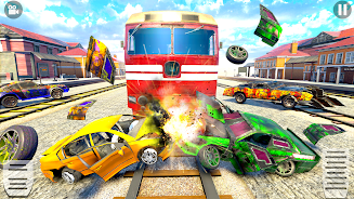 Train Car Crash Derby Game 3D Screenshot3