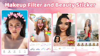 Holiday Sticker Filter Make Up Screenshot2