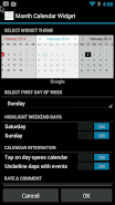 Month Calendar Widget Screenshot8
