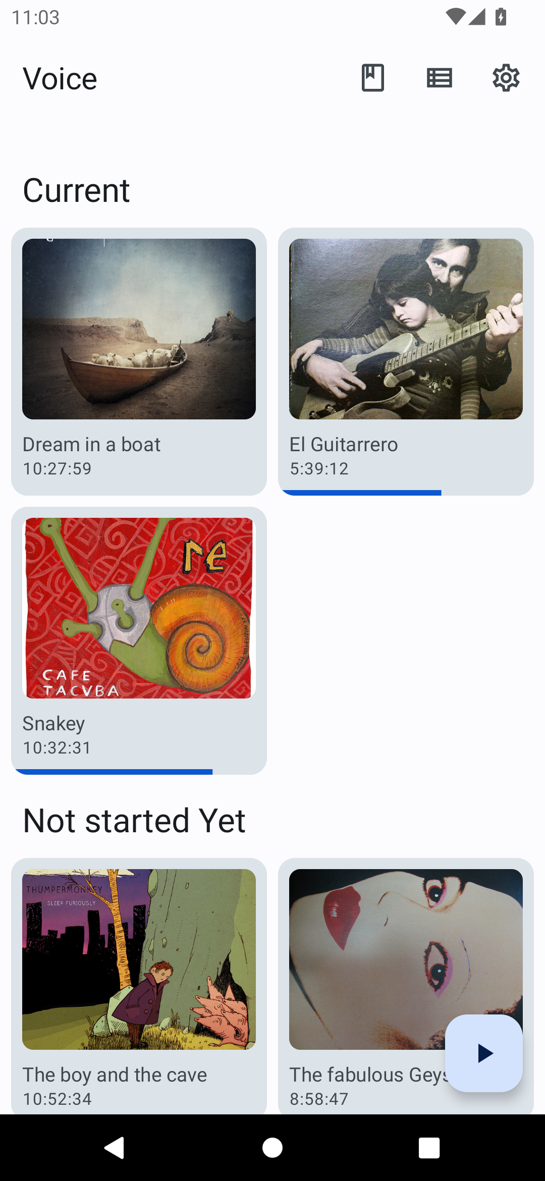 Voice Audiobook Player Screenshot1