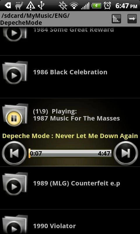 Folder Player Screenshot1