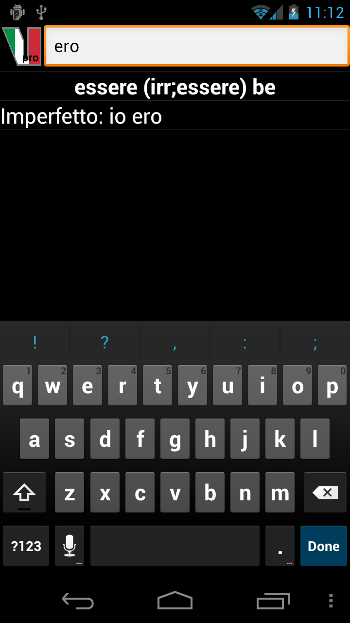 Italian Verbs Screenshot3