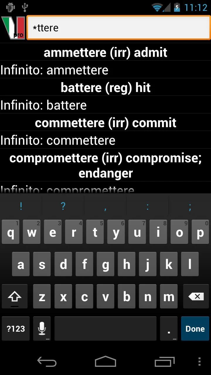 Italian Verbs Screenshot4