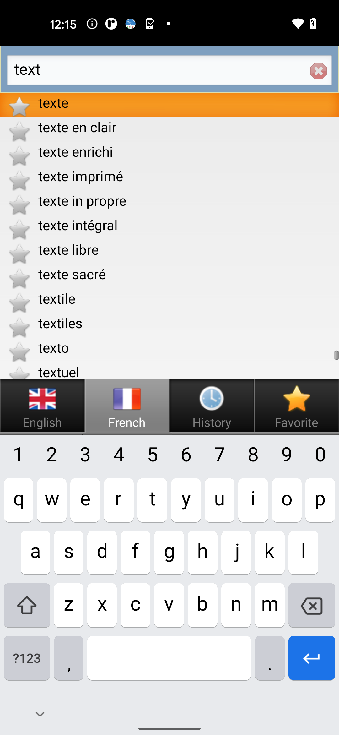 French dictionary Screenshot3