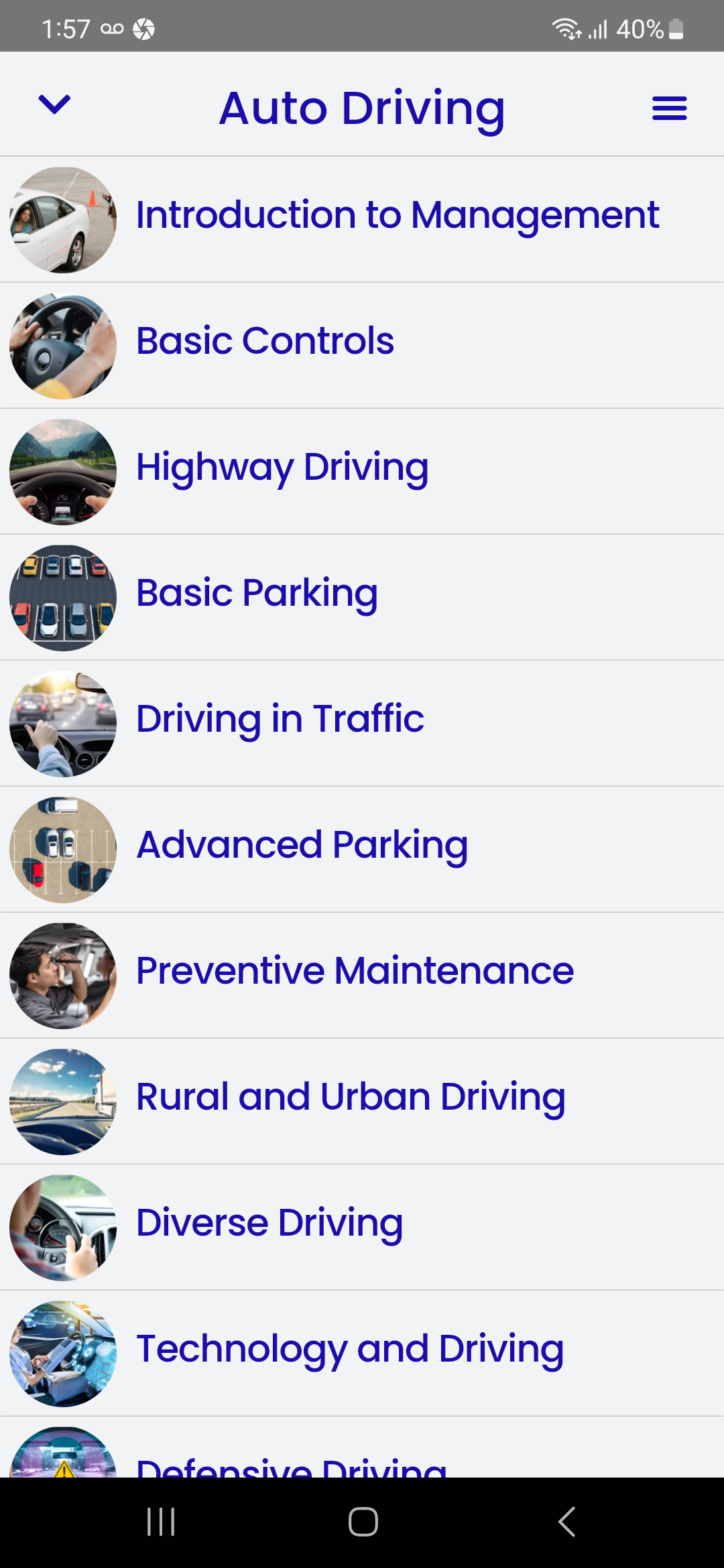 Car Driving Course Screenshot1