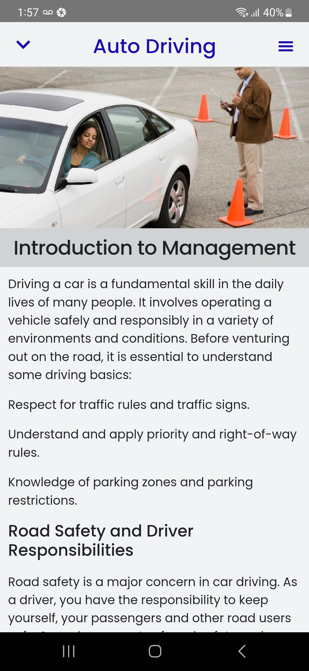 Car Driving Course Screenshot2