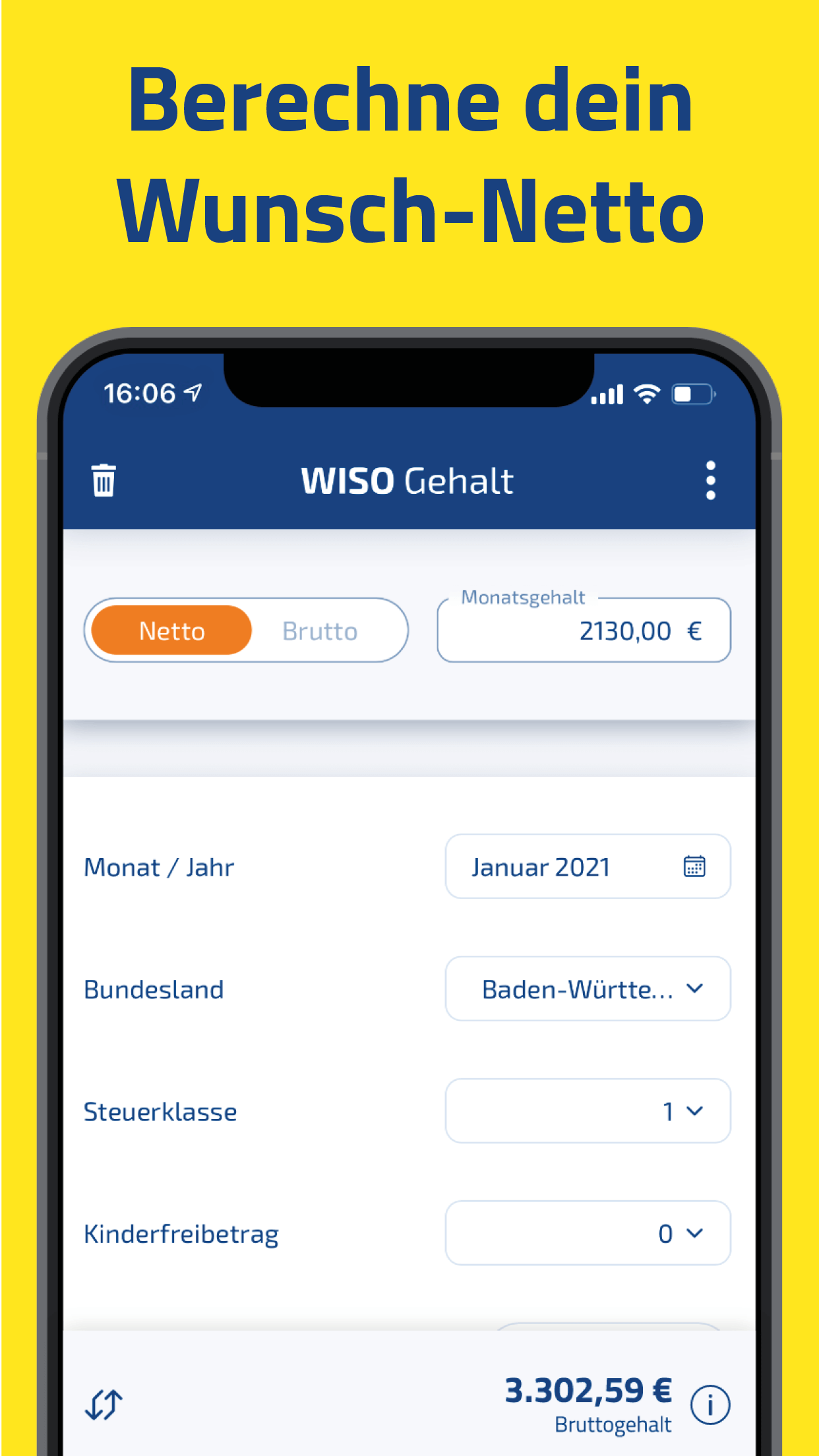 WISO Gehalt – Brutto Netto Screenshot4