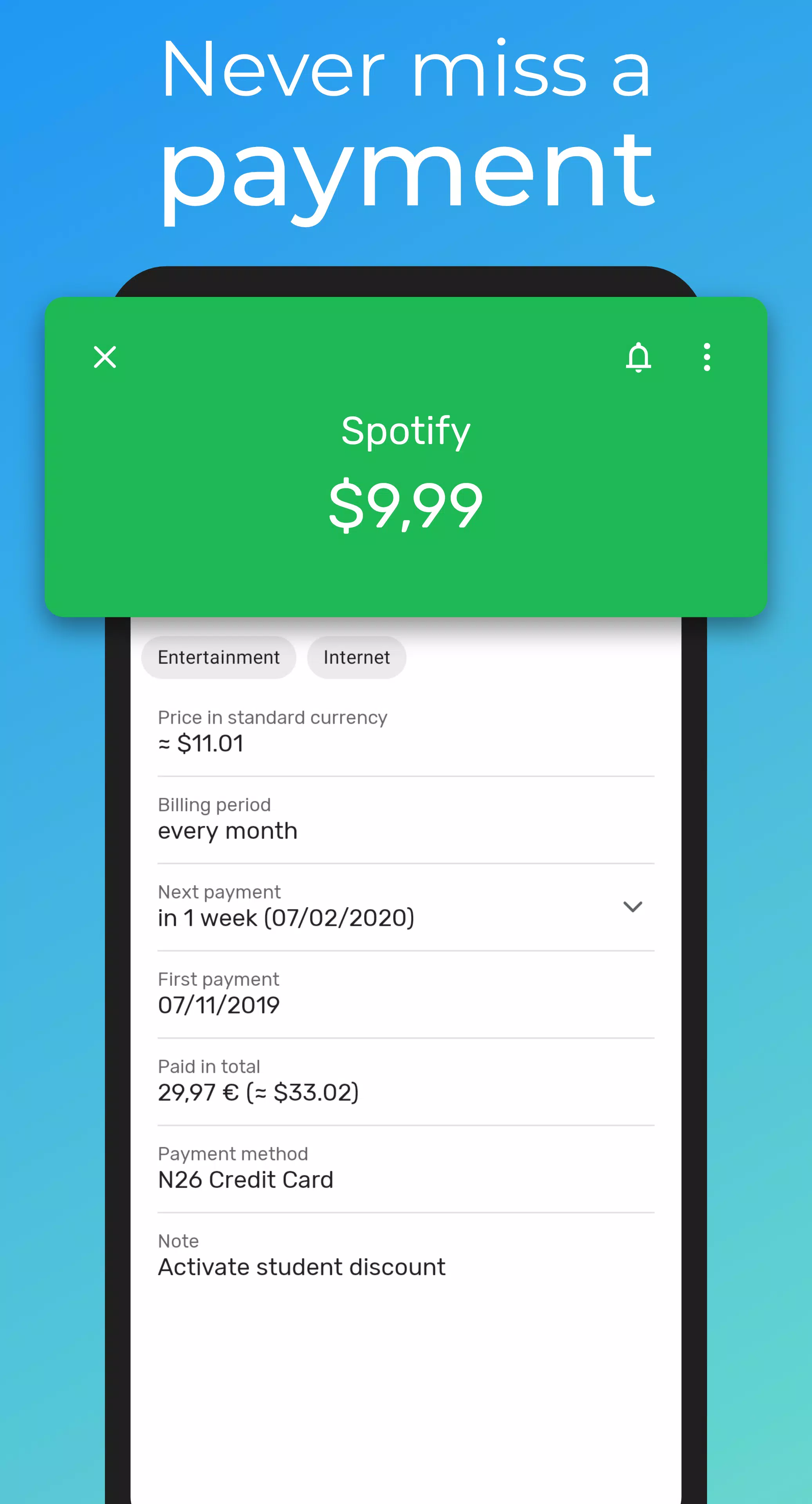 Subscriptions Screenshot2