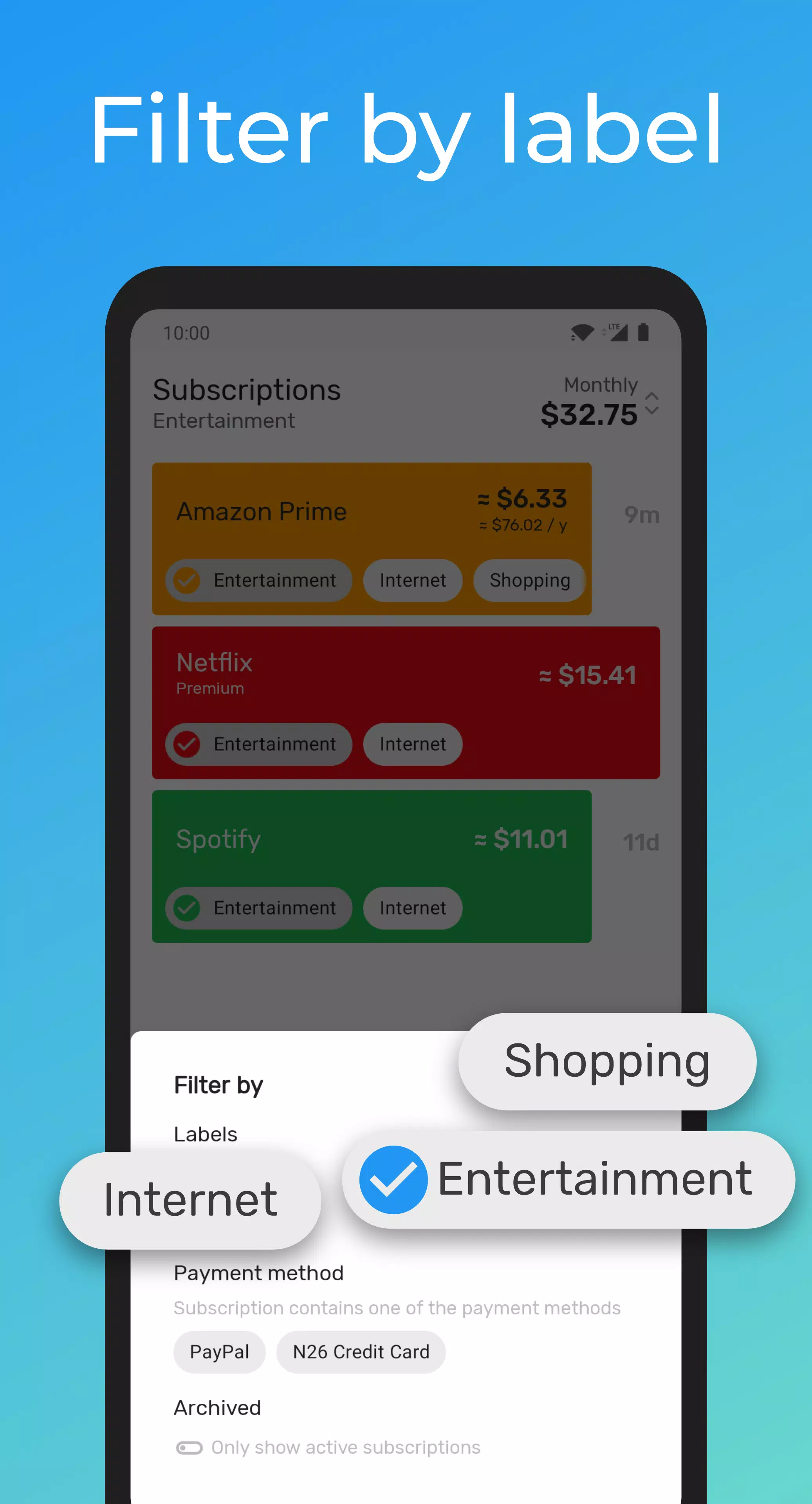 Subscriptions Screenshot3