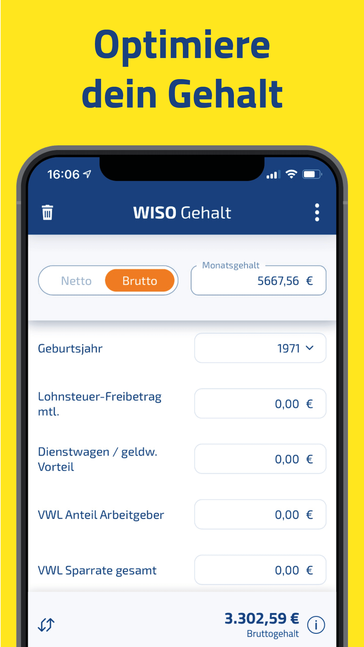 WISO Gehalt – Brutto Netto Screenshot5